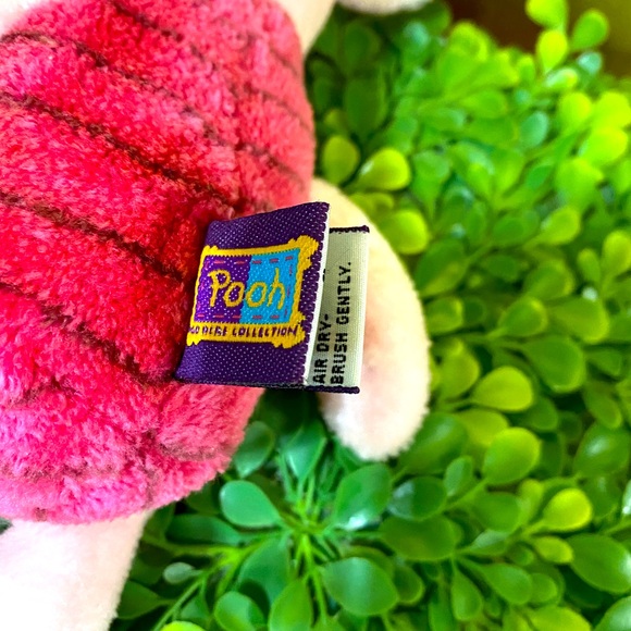 DISNEY WINNIE THE POOH PIGLET BEANY PLUSH POOH 100 ACRE COLLECTION GUND 9.5” - Picture 11 of 12